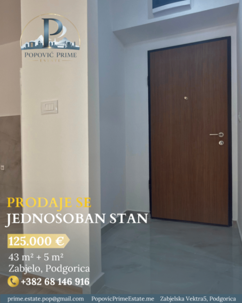 Prodaja - Stan Podgorica, Zabjelo