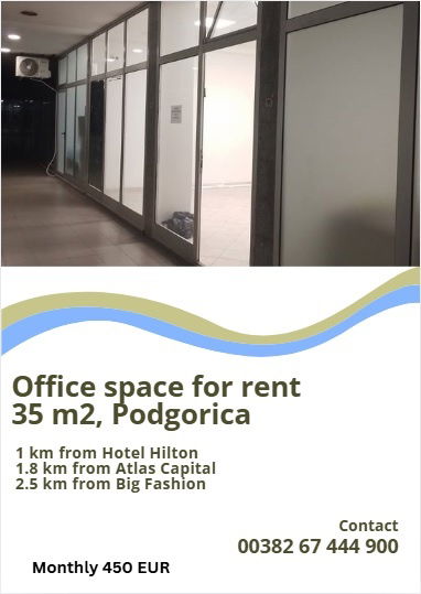 Rent - Office space Podgorica, Pobrežje