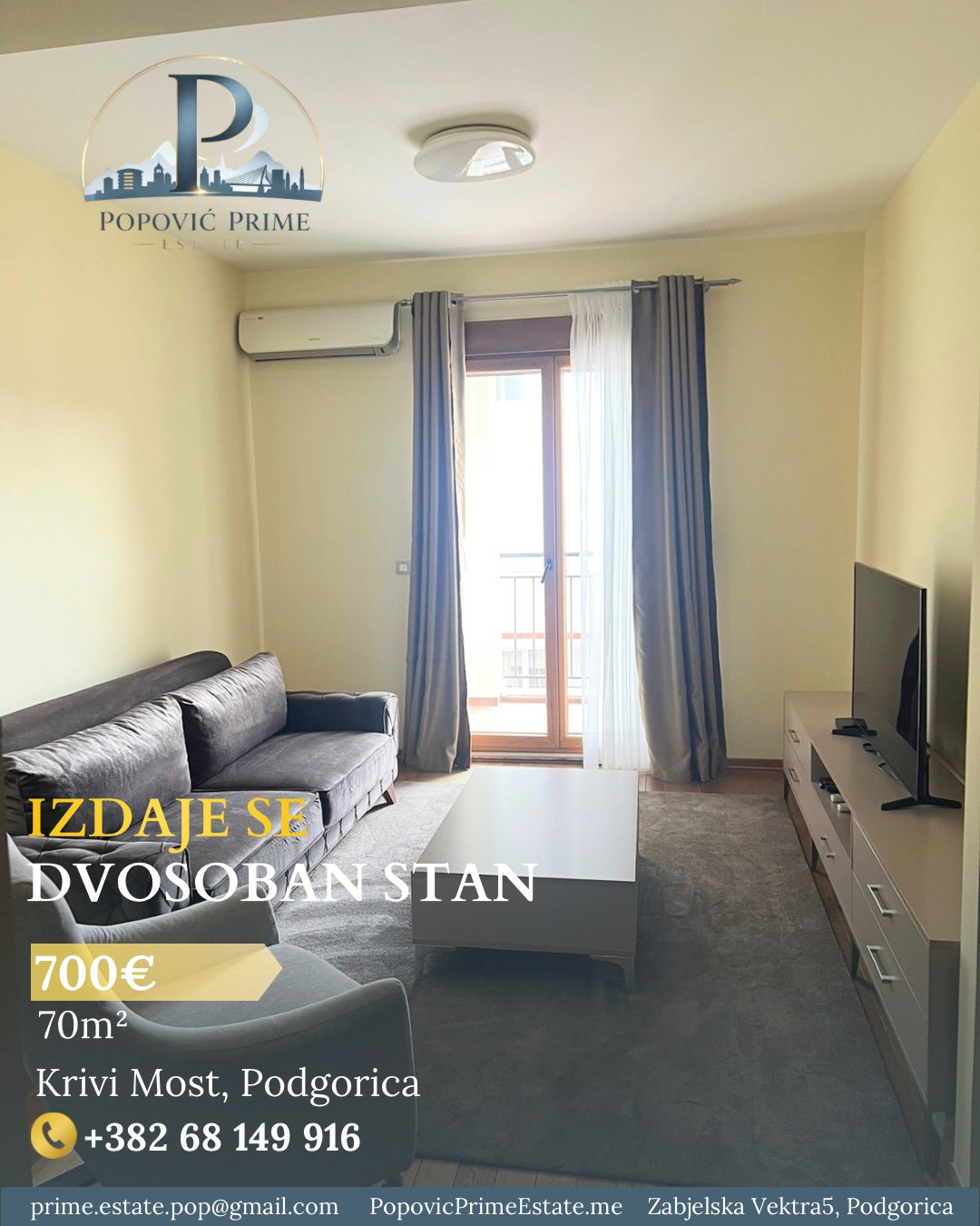 Kiralık - Daire Podgorica, Krivi Most