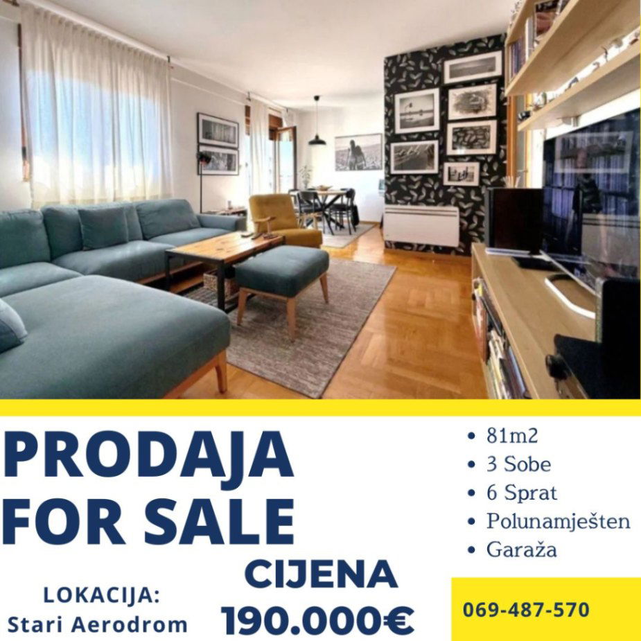 Prodaja - Stan Podgorica, Stari Aerodrom