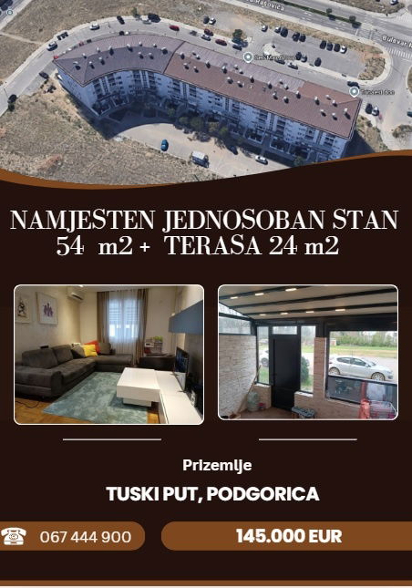 Prodaja - Stan Podgorica, Tuški Put
