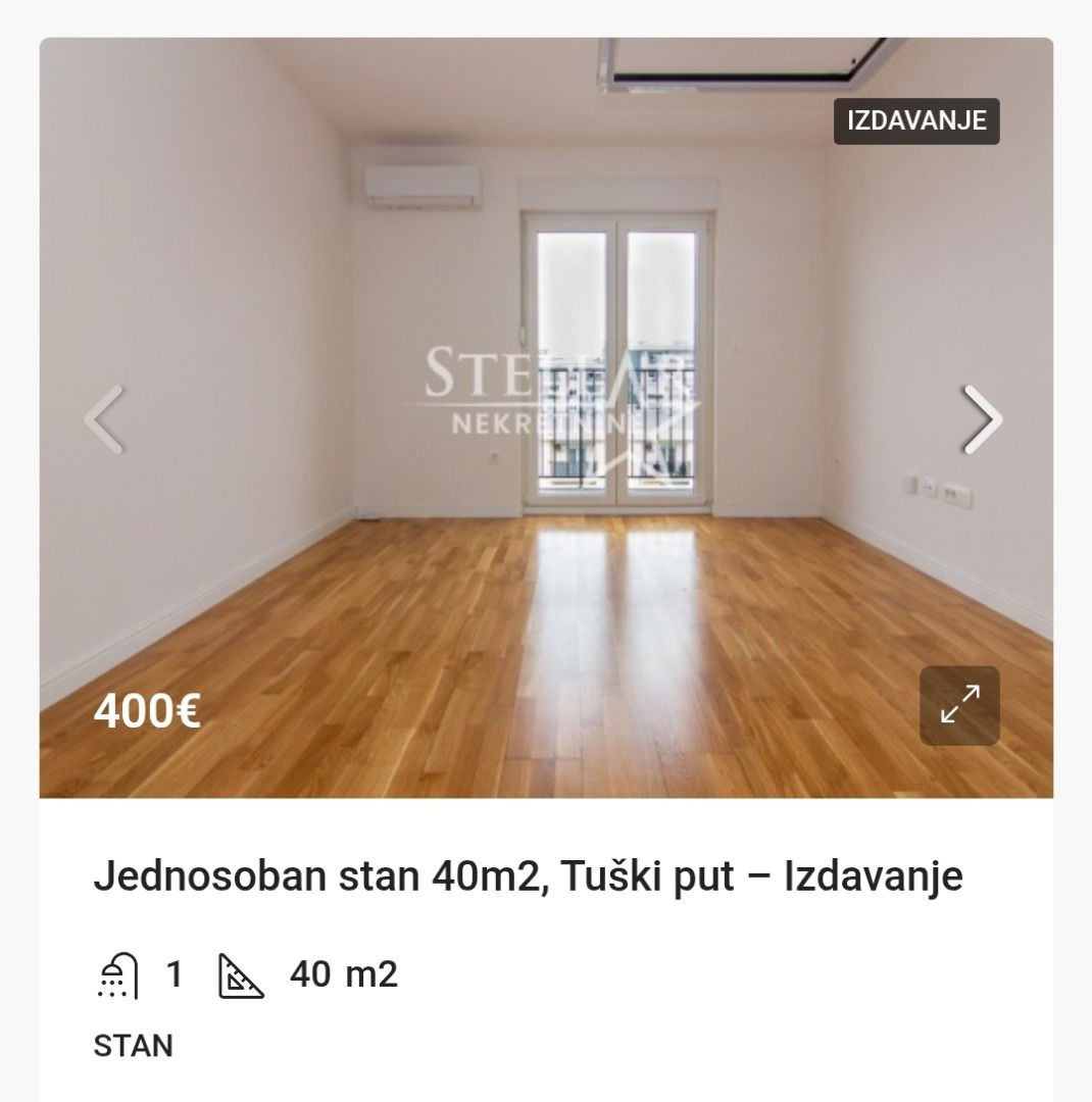 Rent - Apartment Podgorica, Tuški Put