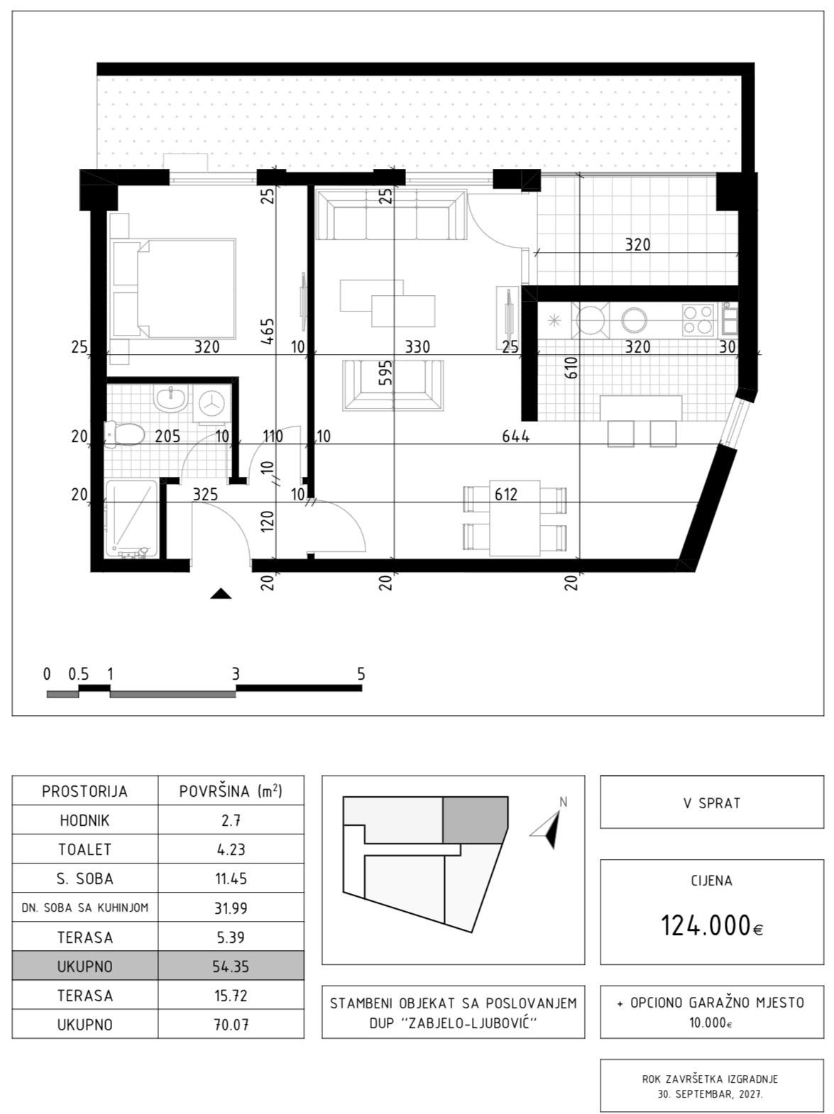 Sale - Apartment Podgorica, Zabjelo