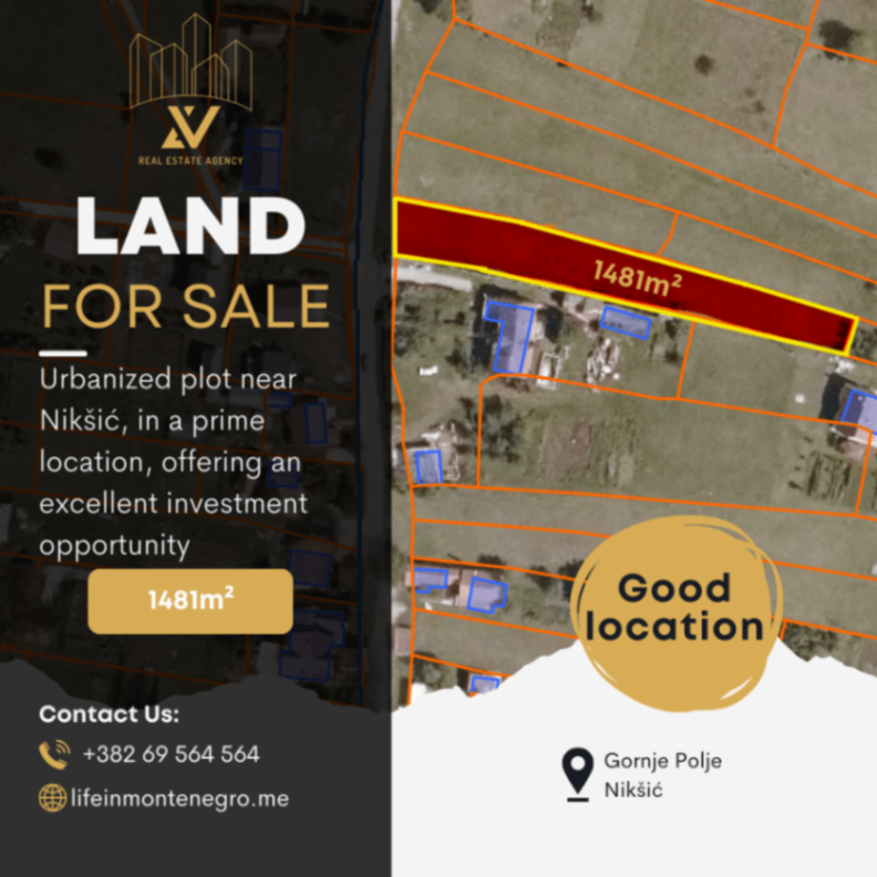 Sale - Land Nikšić, Gornje Polje