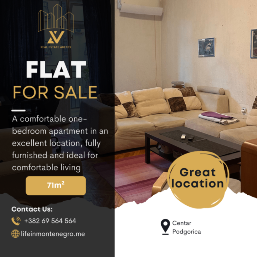 Продаж - Квартира Podgorica, Centar