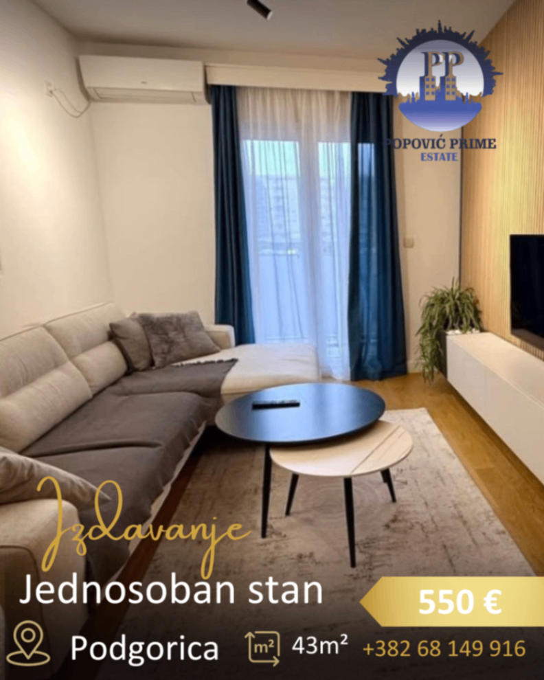 Izdavanje - Stan Podgorica, City Kvart