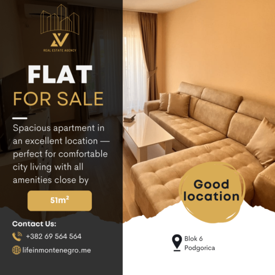 Sale - Apartment Podgorica, Blok 6
