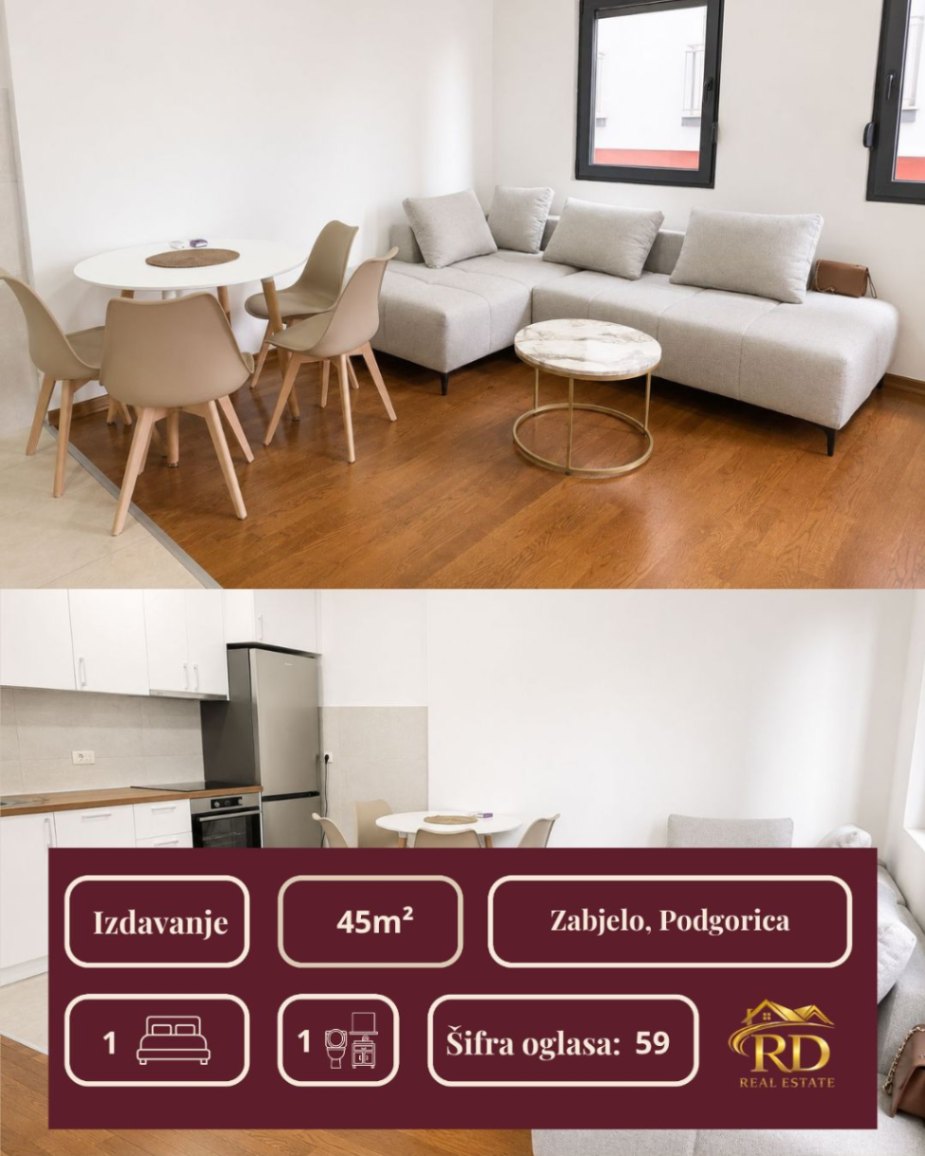 Kiralık - Daire Podgorica, Zabjelo
