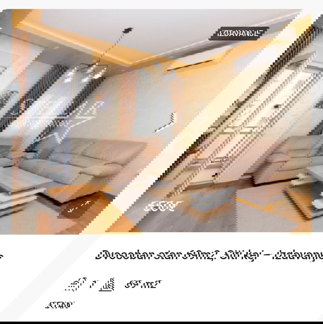 Rent - Apartment Podgorica, City Kej