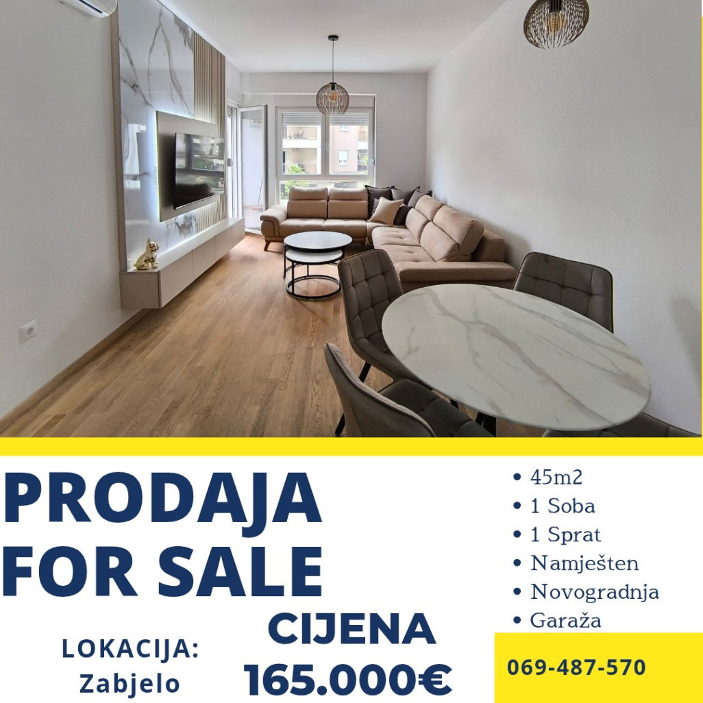 Prodaja - Stan Podgorica, Zabjelo