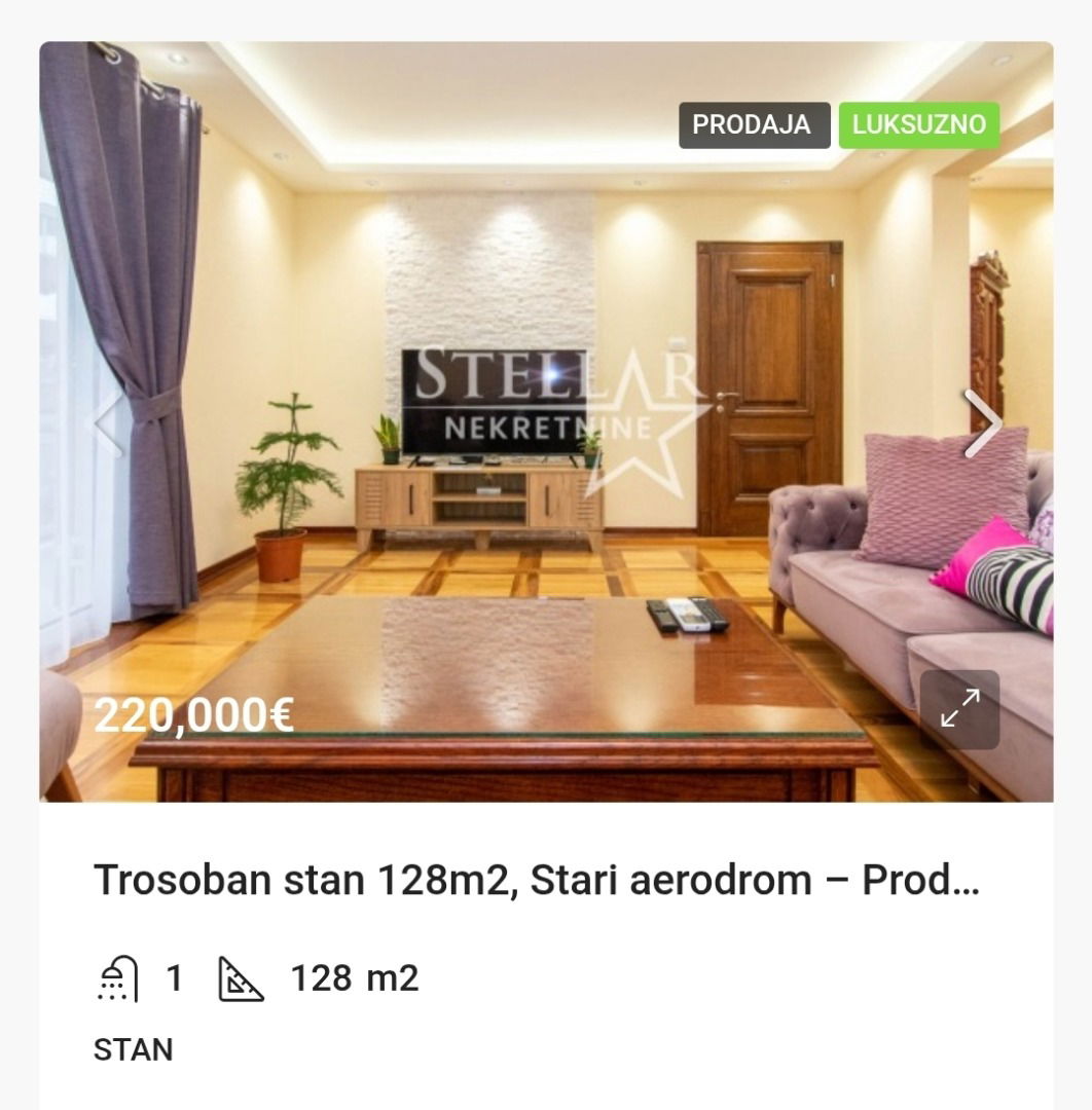 Продаж - Квартира Podgorica, Stari Aerodrom