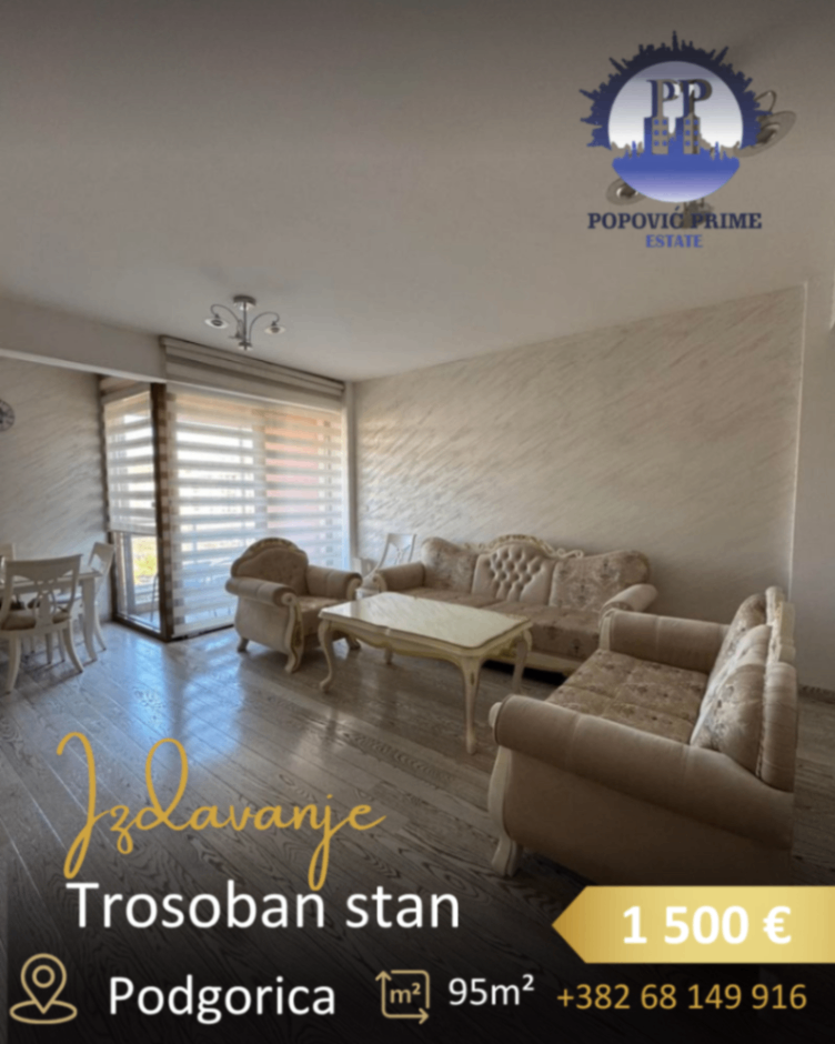Rent - Apartment Podgorica, City Kvart