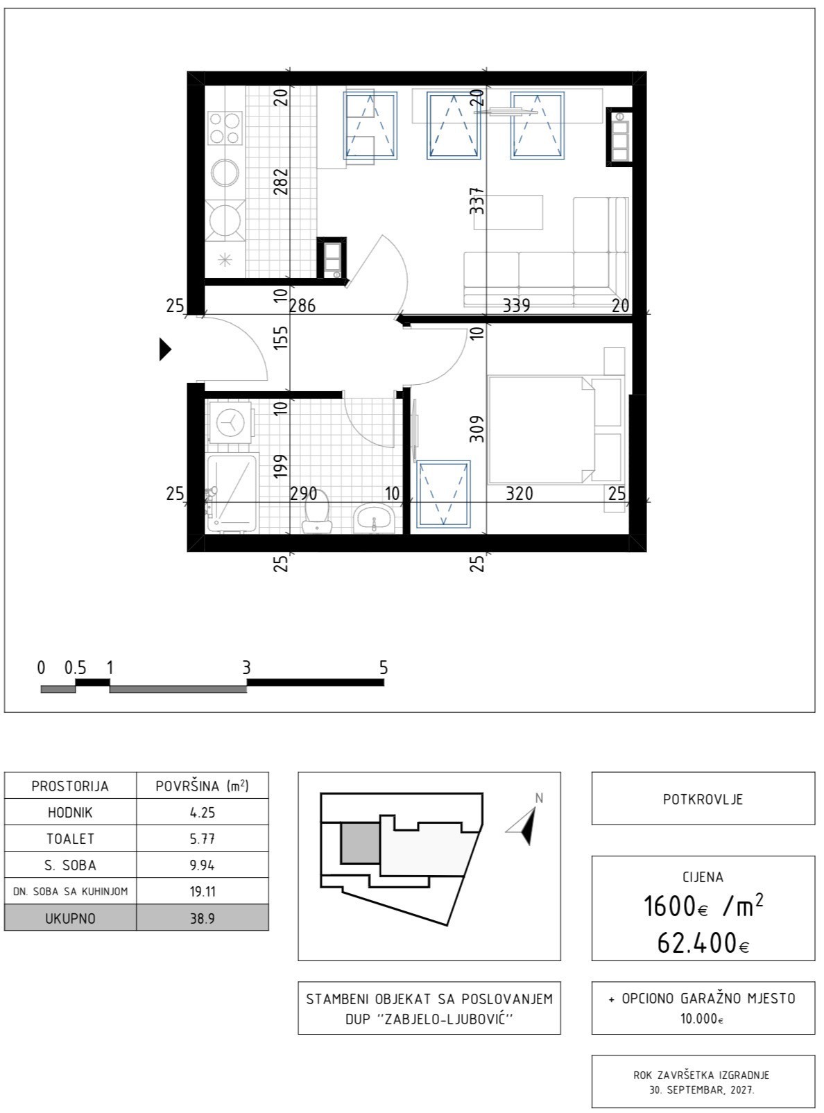 Sale - Apartment Podgorica, Zabjelo