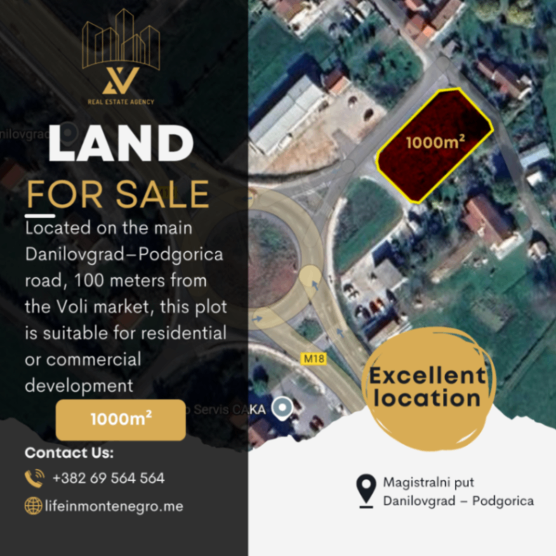 Sale - Land Danilovgrad, Grlić