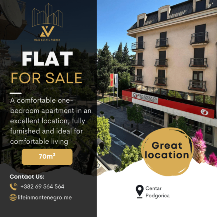 Prodaja - Stan Podgorica, Centar