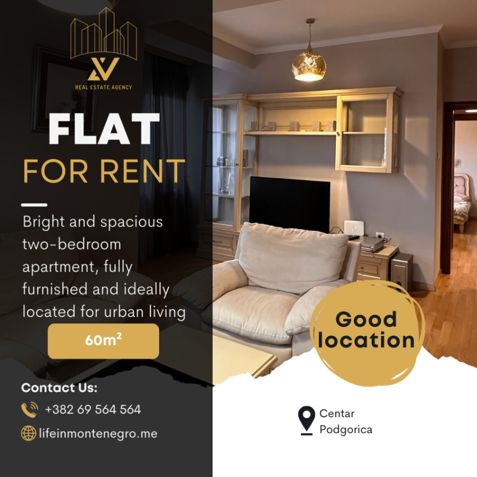 Izdavanje - Stan Podgorica, Centar