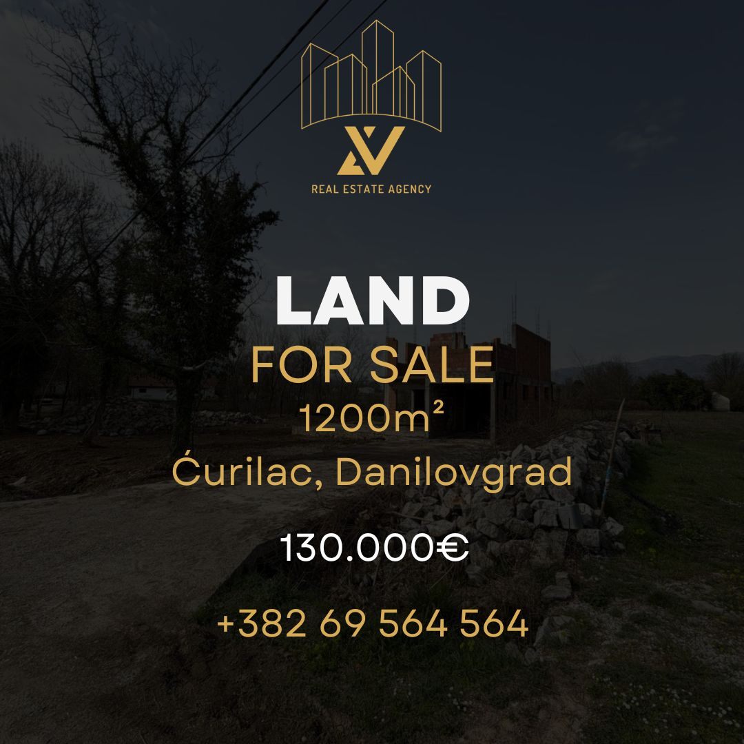 Prodaja - Zemljište Danilovgrad, Ćurilac