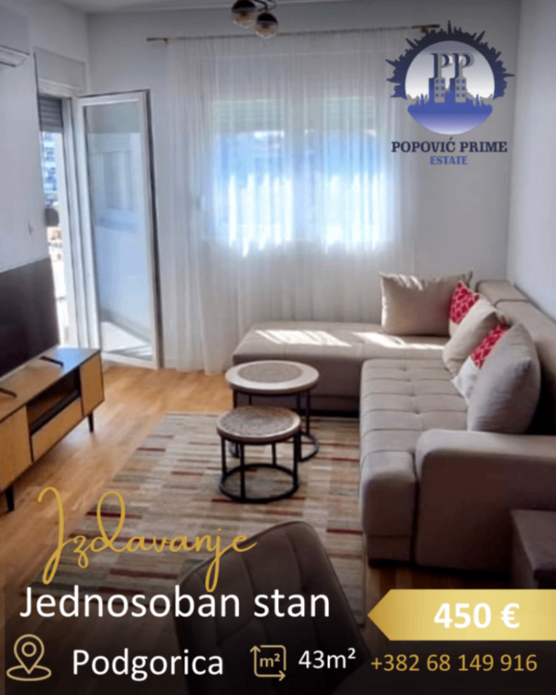Rent - Apartment Podgorica, Zabjelo