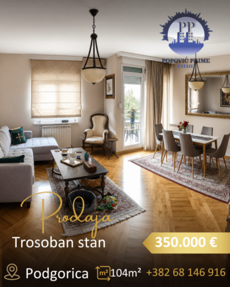 Prodaja - Stan Podgorica, Preko Morače