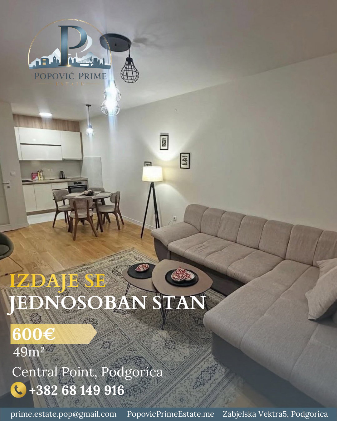Izdavanje - Stan Podgorica, Central Point